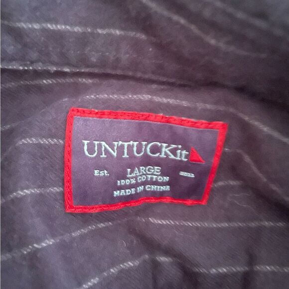 UNTUCKit Blue Casual Button Down Shirt - Picture 3 of 4